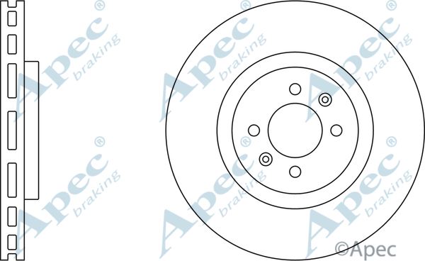 APEC BRAKING stabdžių diskas DSK2973